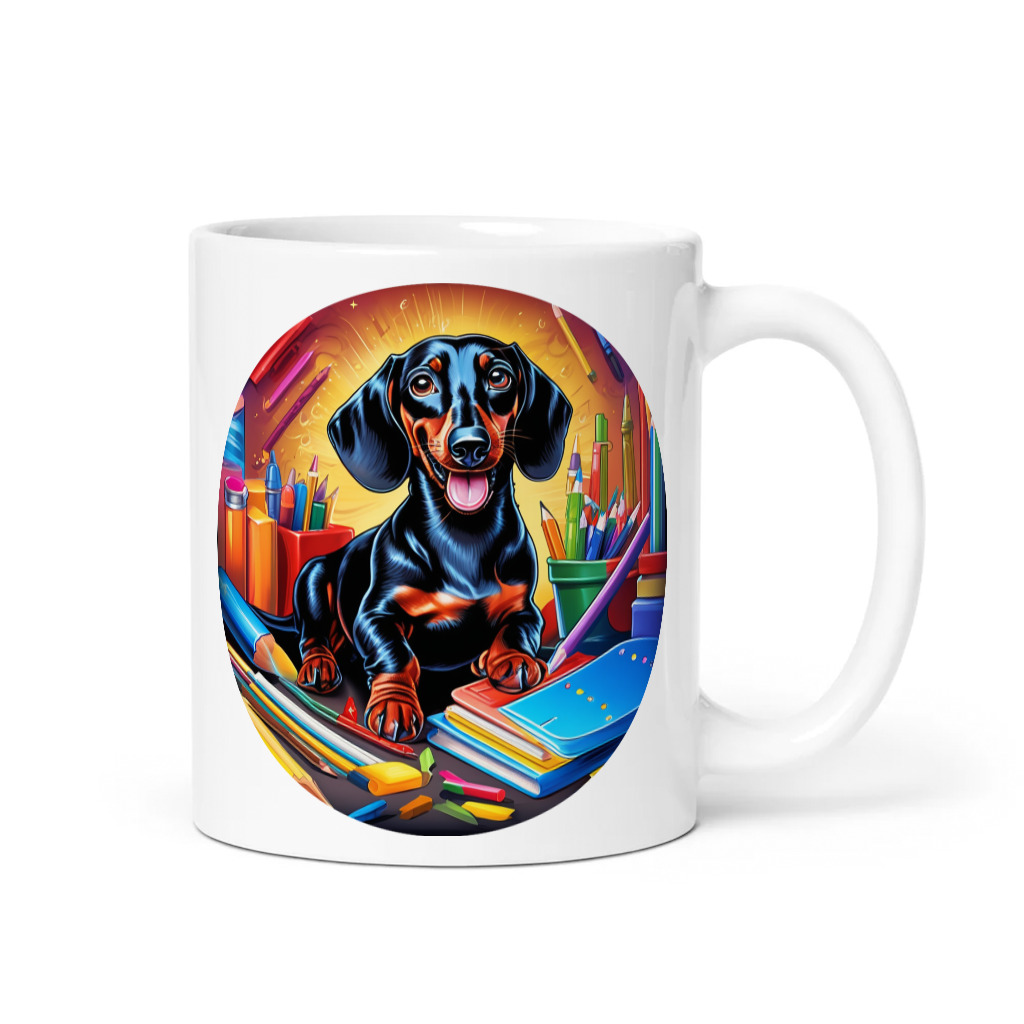 PugMug Custom Black Dachshund Mug