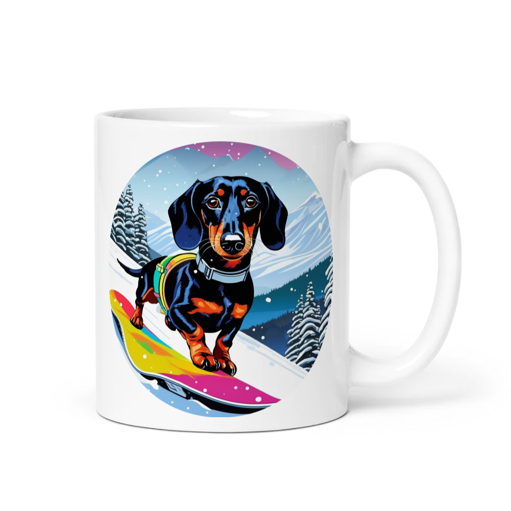 PugMug Custom Black Dachshund Mug