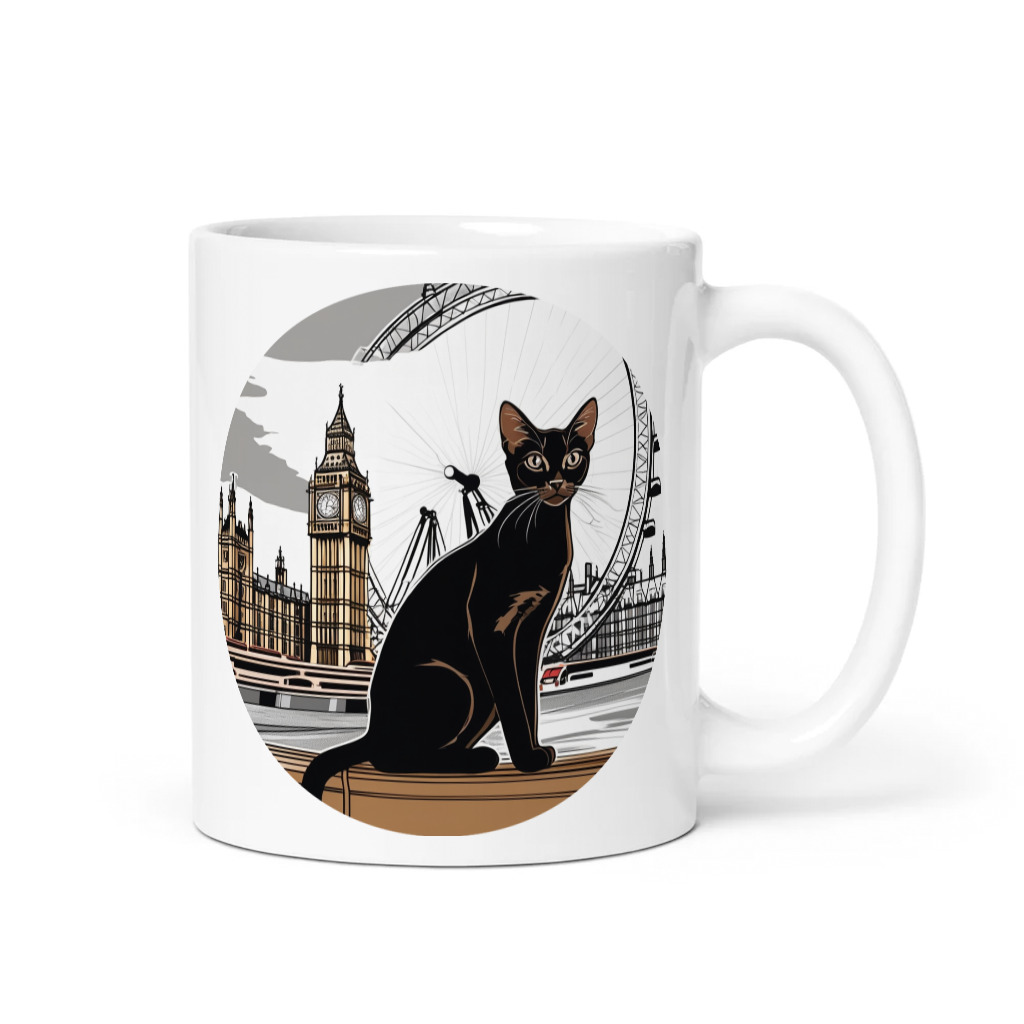 PugMug Custom Black Abyssinian Cat Mug