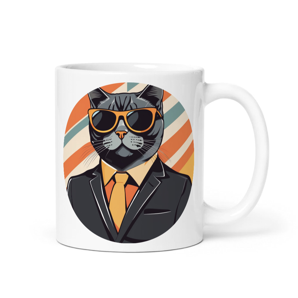 PugMug Custom Black British Shorthair Cat Mug