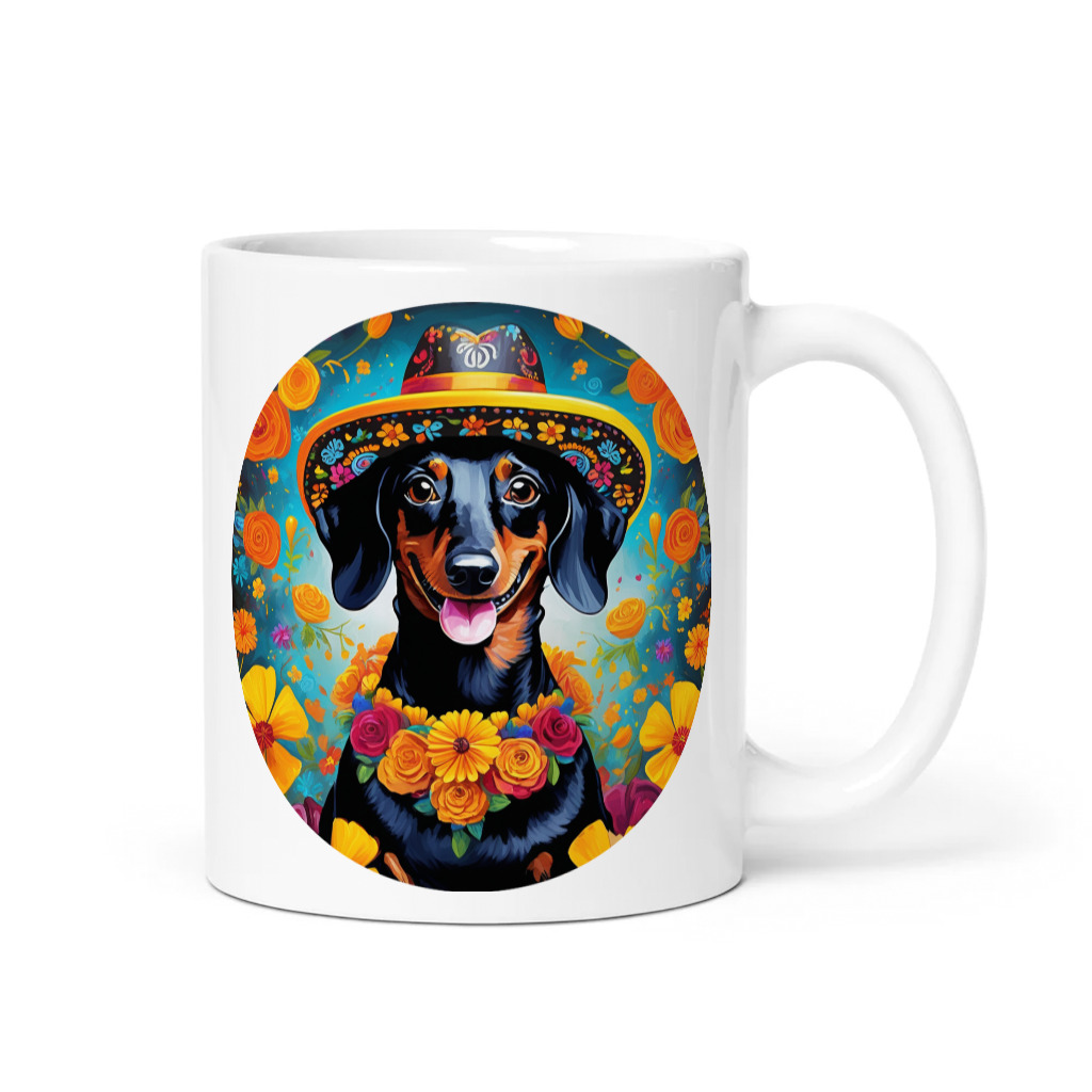 PugMug Custom Black Dachshund Mug