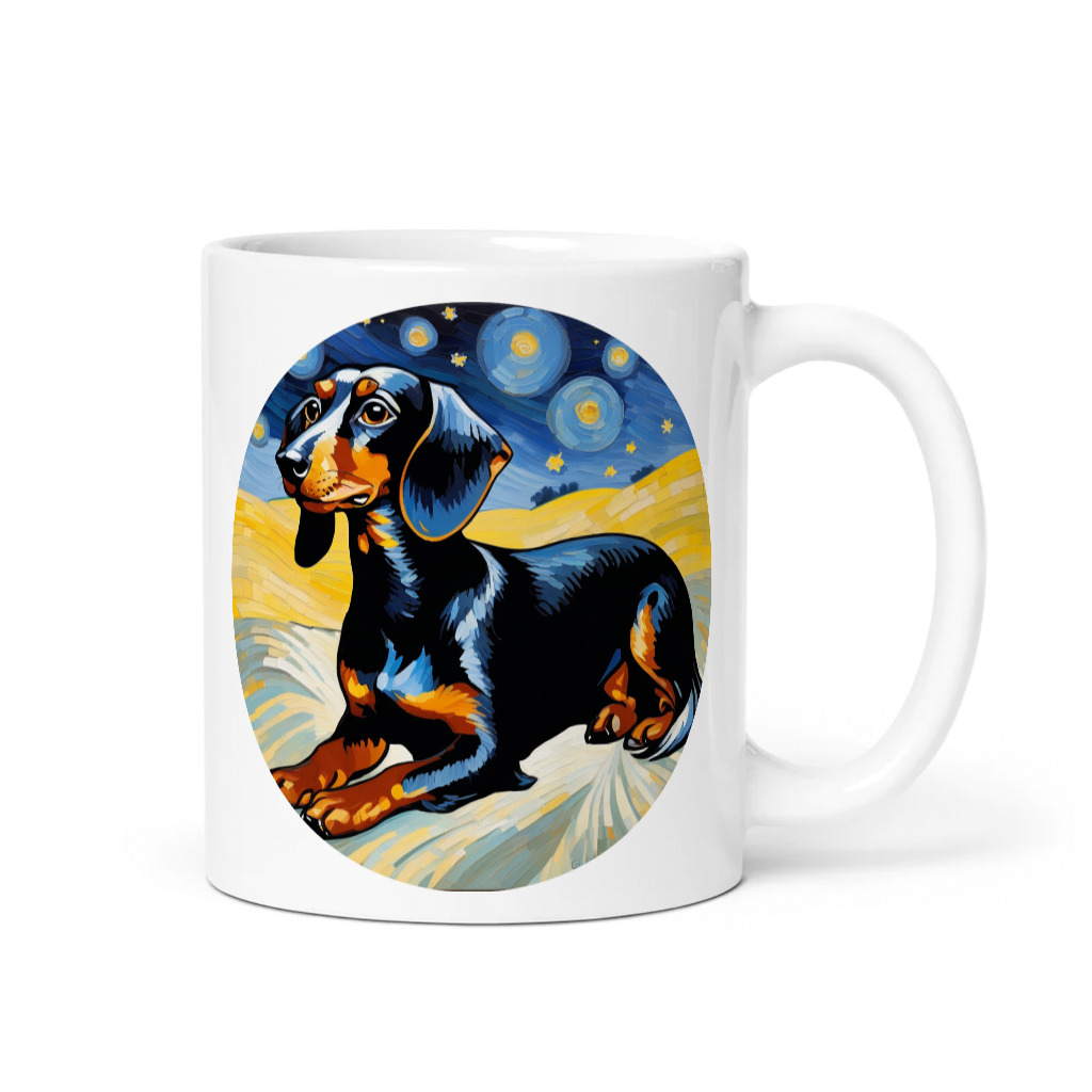 PugMug Custom Black Dachshund Mug