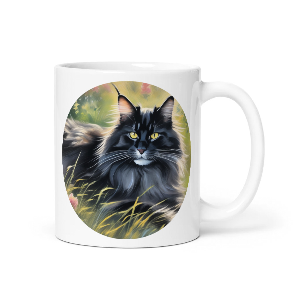 PugMug Custom Black Maine Coon Cat Mug
