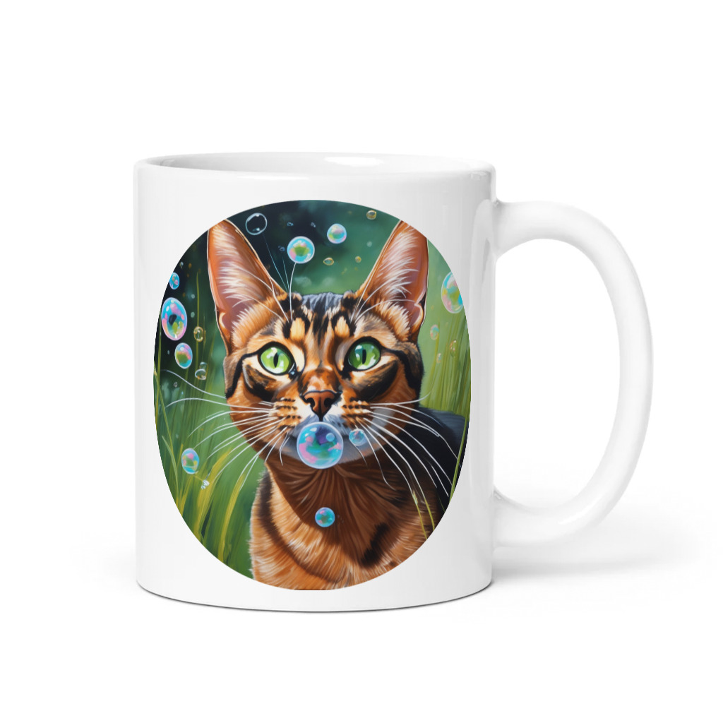 PugMug Custom Tabby Abyssinian Cat Mug