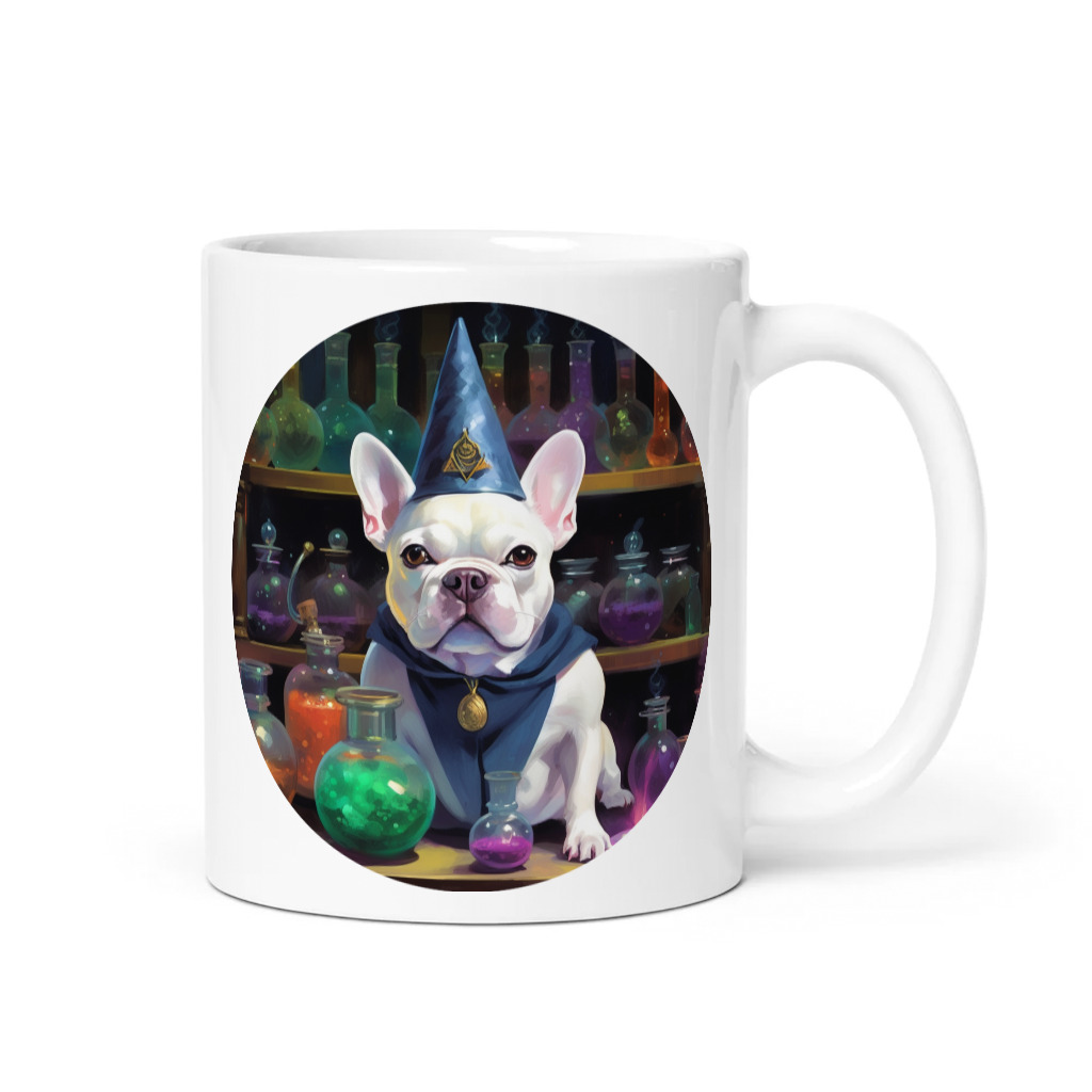 PugMug Custom White French Bulldog Mug