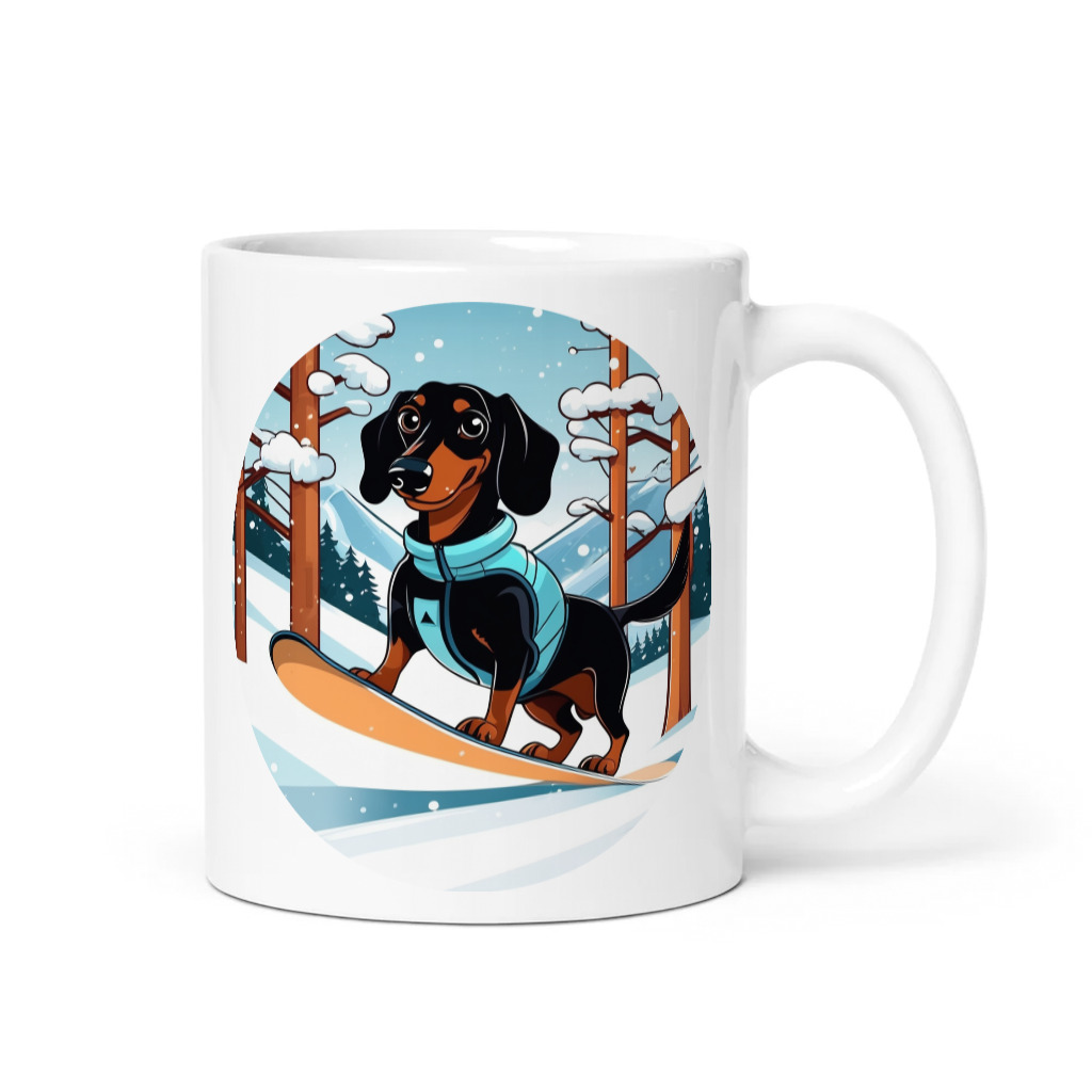 PugMug Custom Black Dachshund Mug
