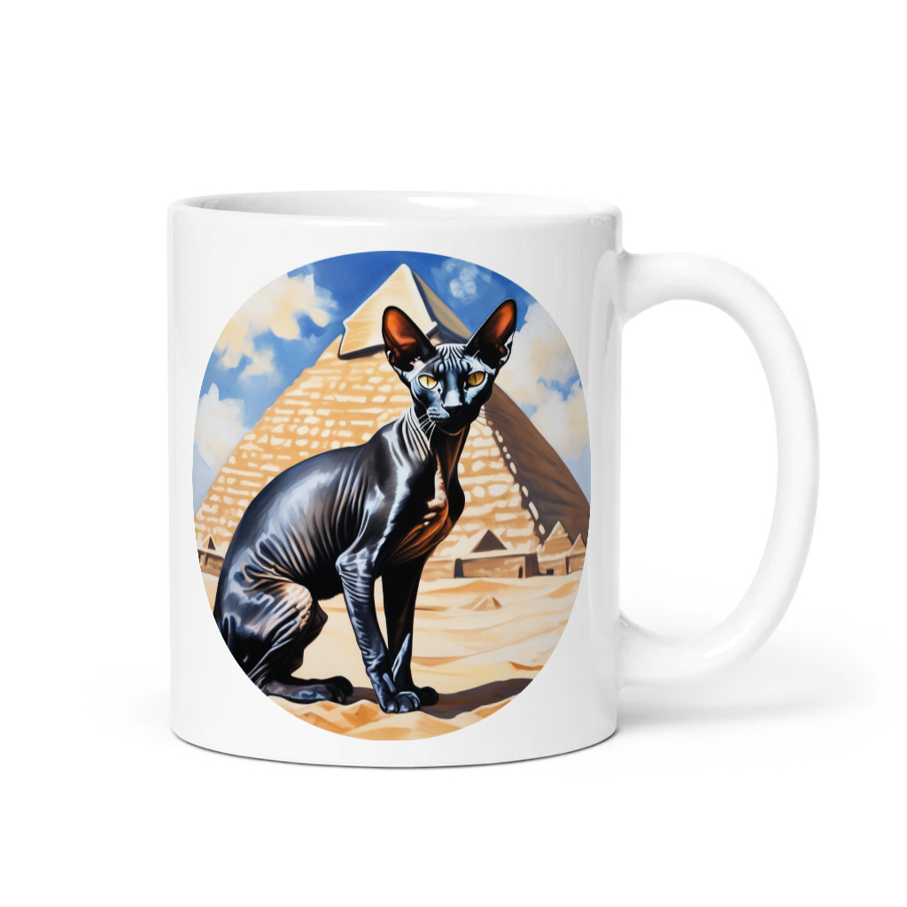 PugMug Custom Black Sphynx Cat Mug