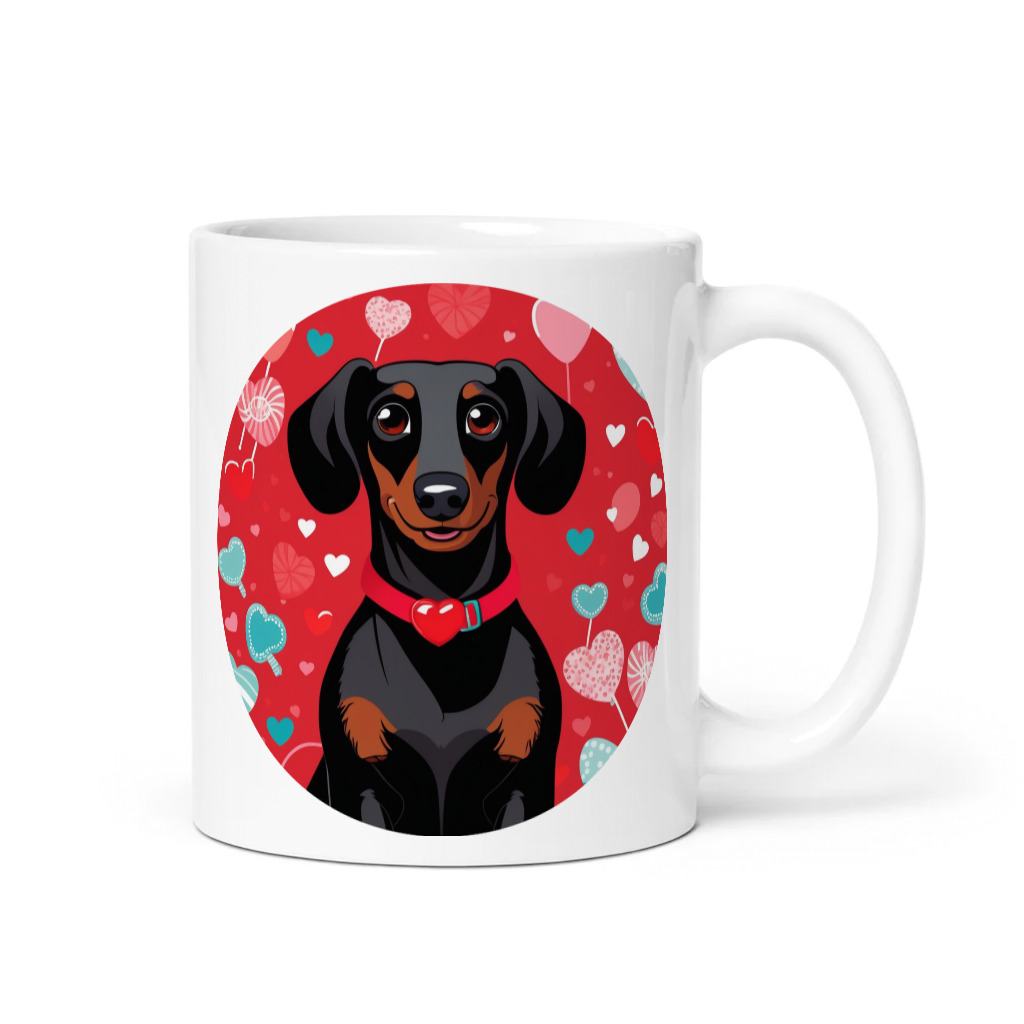 PugMug Custom Black Dachshund Mug