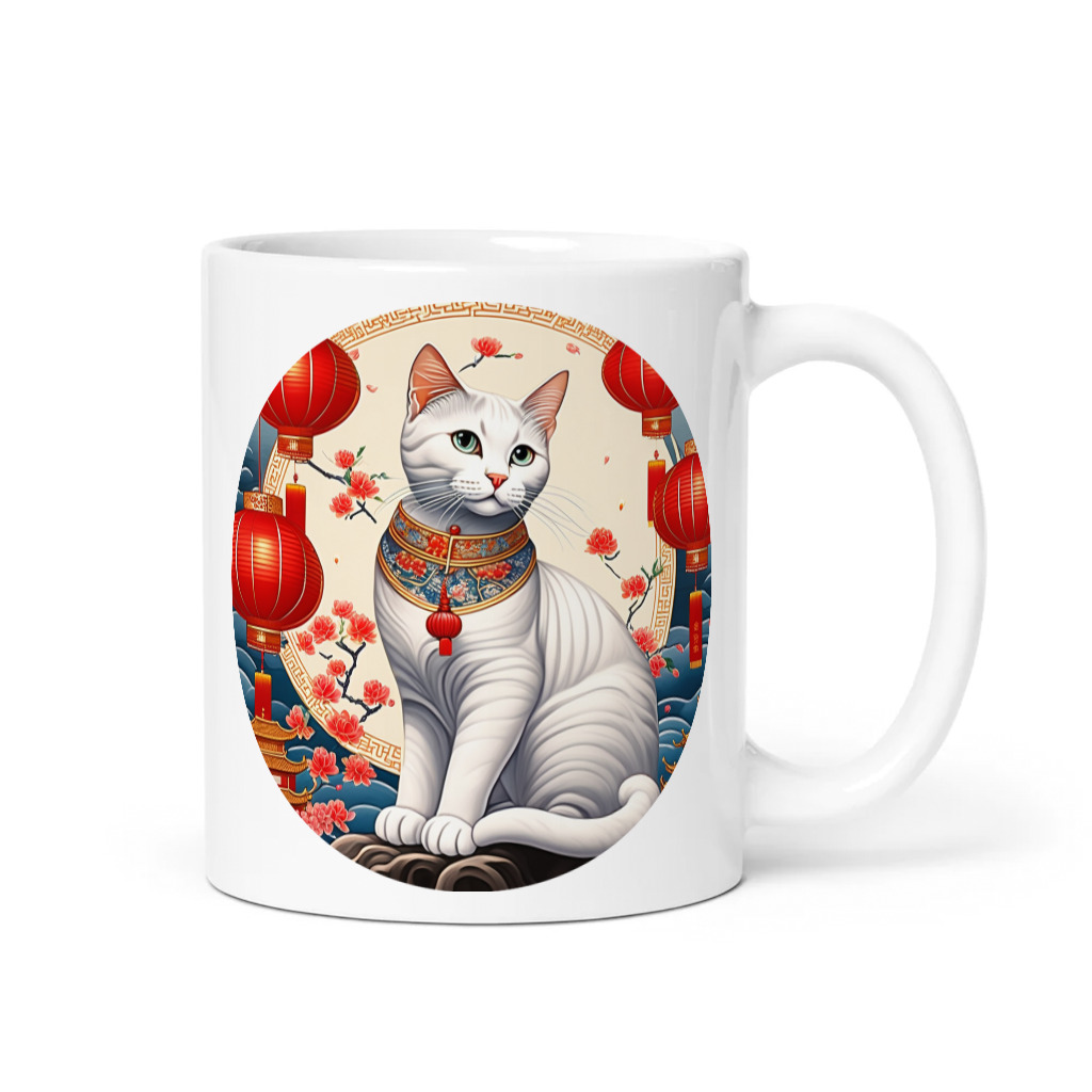 PugMug Custom White Companion Cat Mug