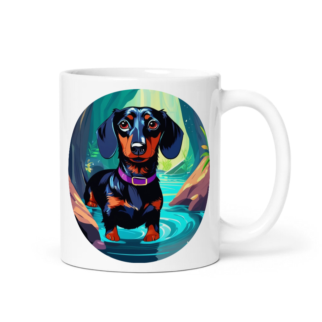 PugMug Custom Black Dachshund Mug