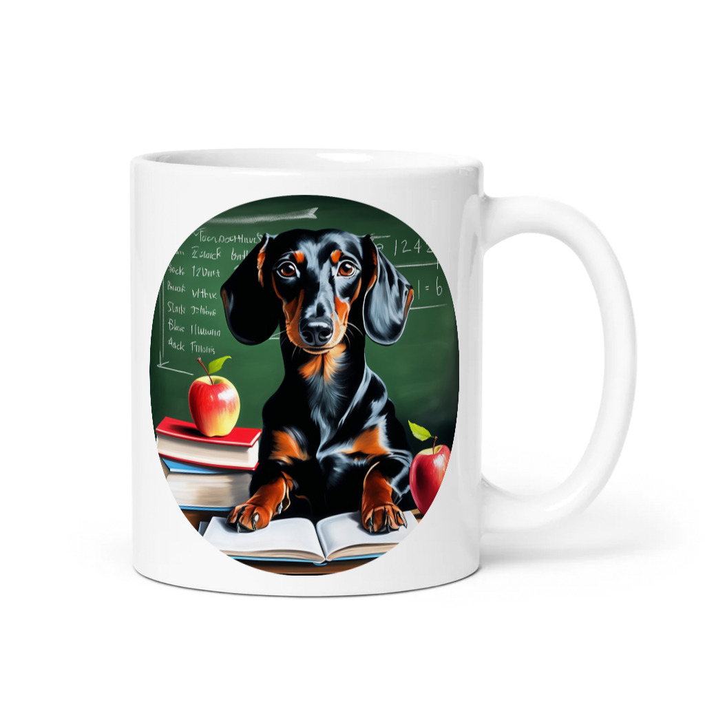 PugMug Custom Black Dachshund Mug