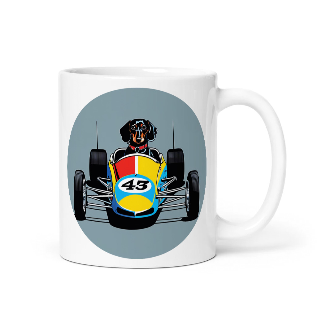 PugMug Custom Black Dachshund Mug