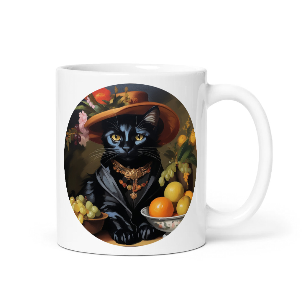 PugMug Custom Black Companion Cat Mug