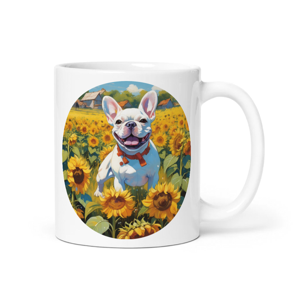 PugMug Custom White French Bulldog Mug