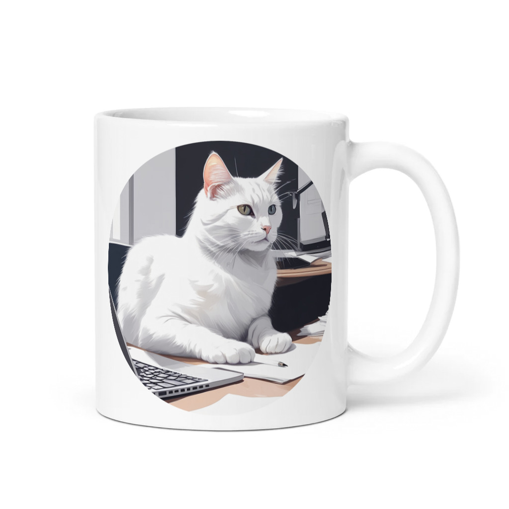PugMug Custom White Companion Cat Mug