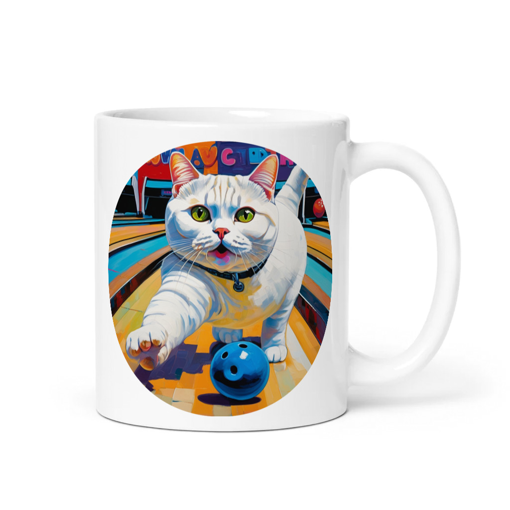PugMug Custom White British Shorthair Cat Mug