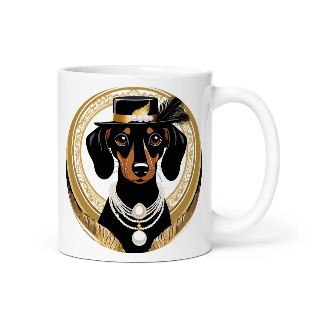 PugMug Custom Black Dachshund Mug