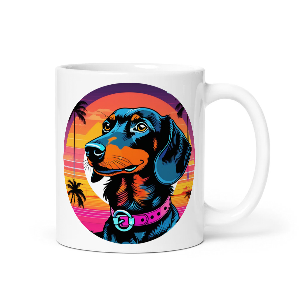 PugMug Custom Black Dachshund Mug