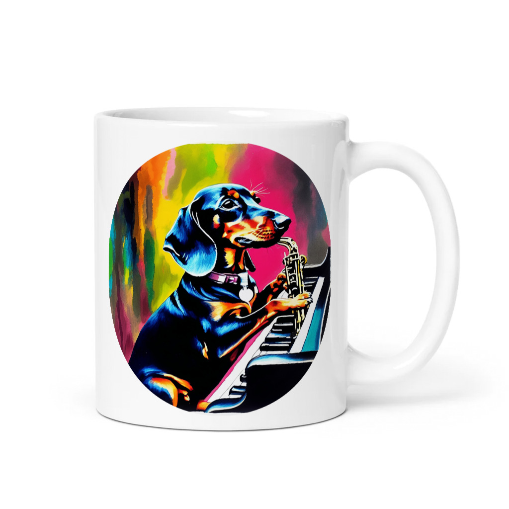 PugMug Custom Black Dachshund Mug