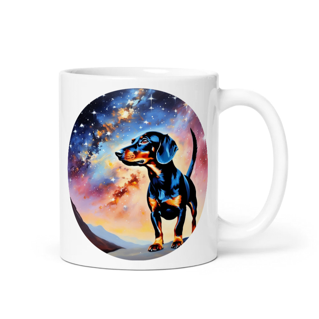 PugMug Custom Black Dachshund Mug