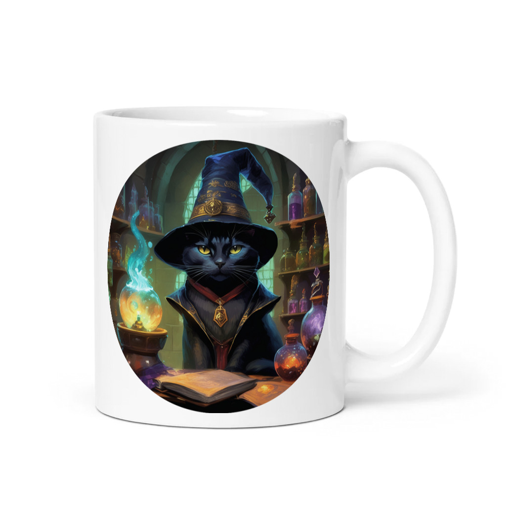 PugMug Custom Black American Shorthair Cat Mug