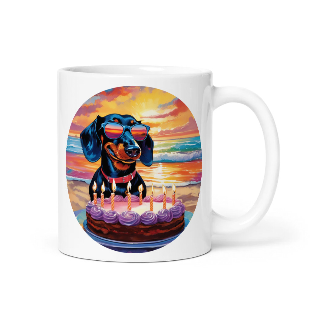 PugMug Custom Black Dachshund Mug