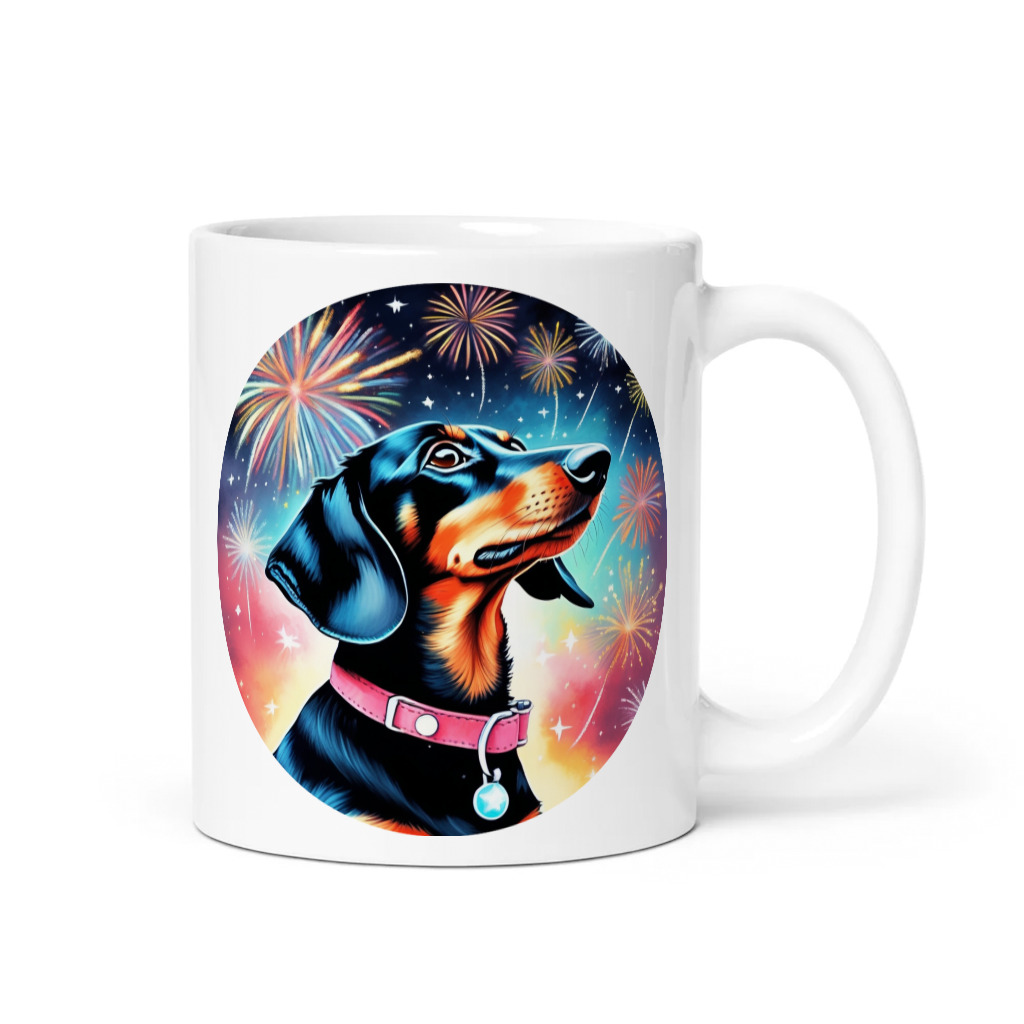 PugMug Custom Black Dachshund Mug