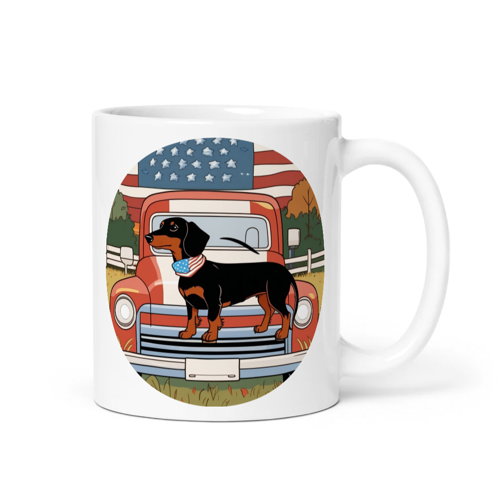PugMug Custom Black Dachshund Mug