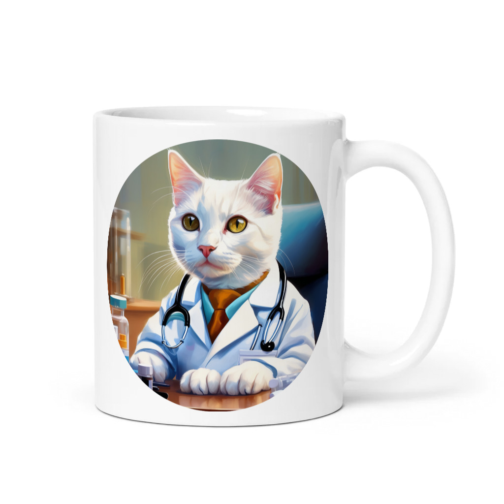 PugMug Custom White Companion Cat Mug