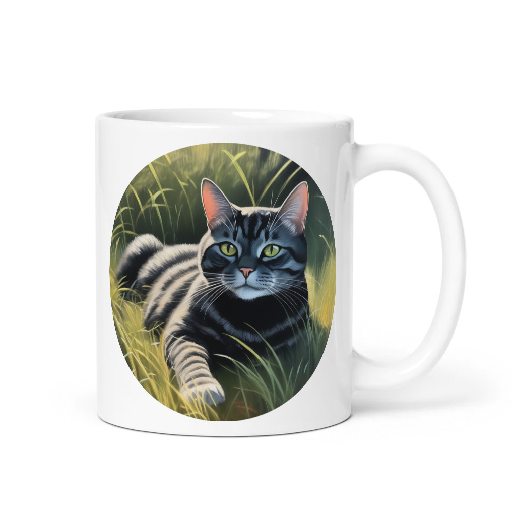 PugMug Custom Black American Shorthair Cat Mug