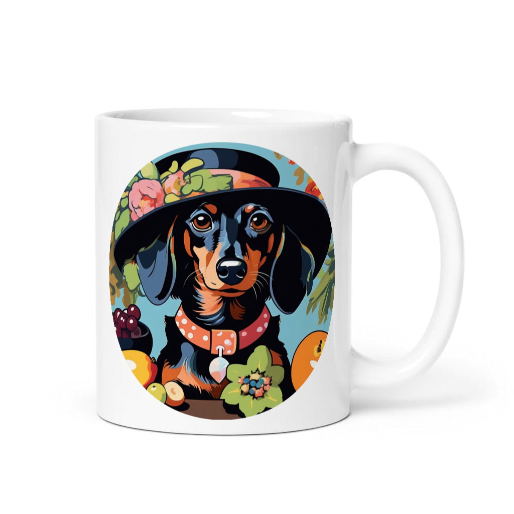 PugMug Custom Black Dachshund Mug
