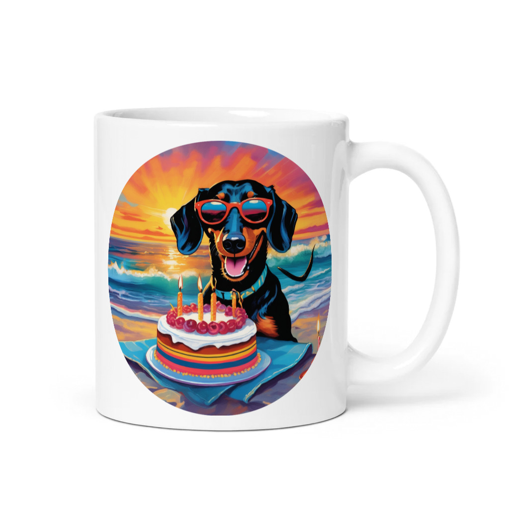 PugMug Custom Black Dachshund Mug
