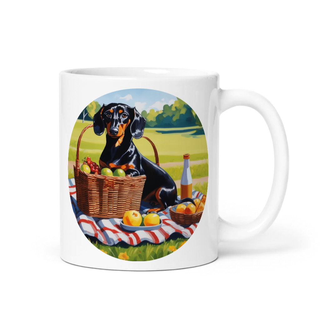 PugMug Custom Black Dachshund Mug