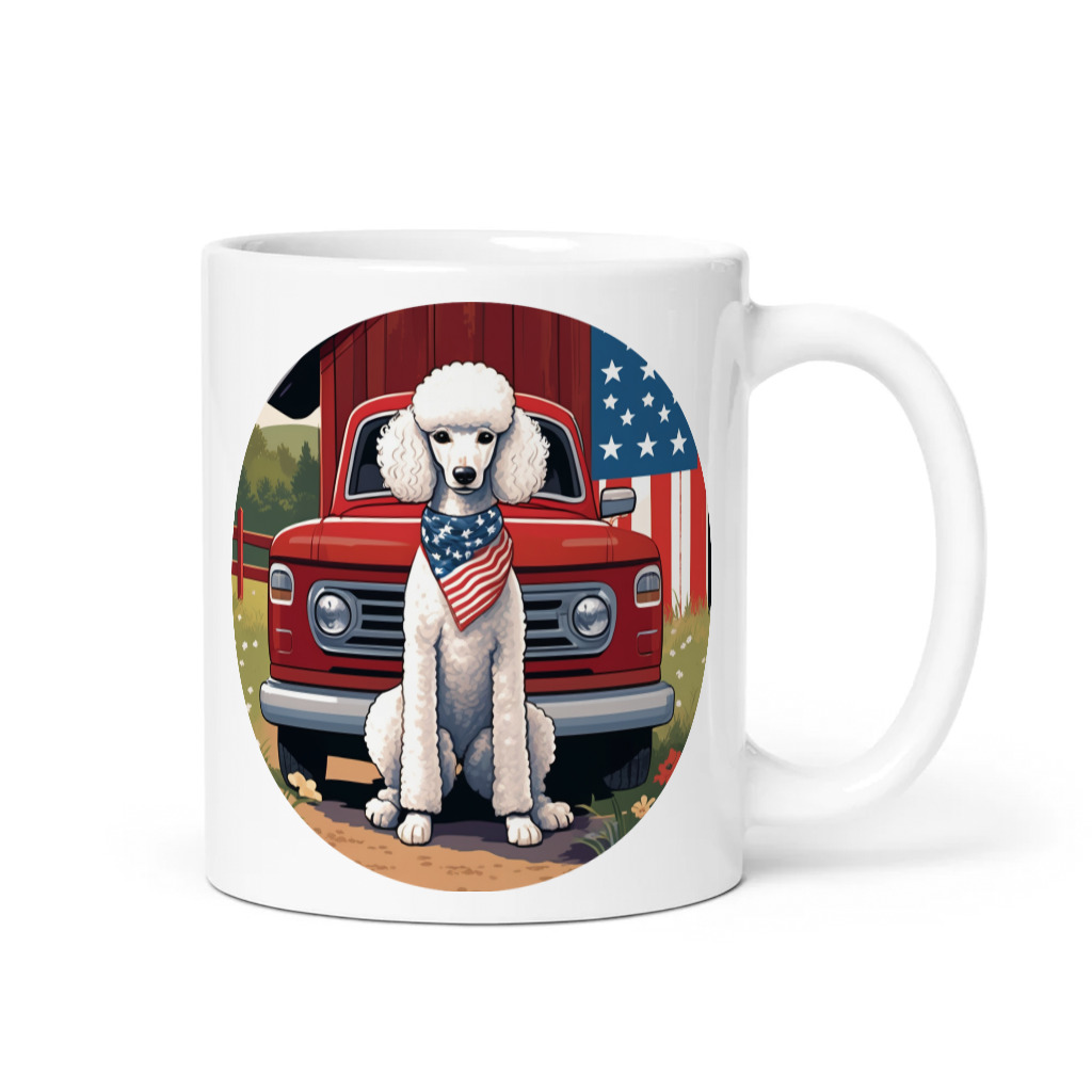 PugMug Custom White Poodle Mug