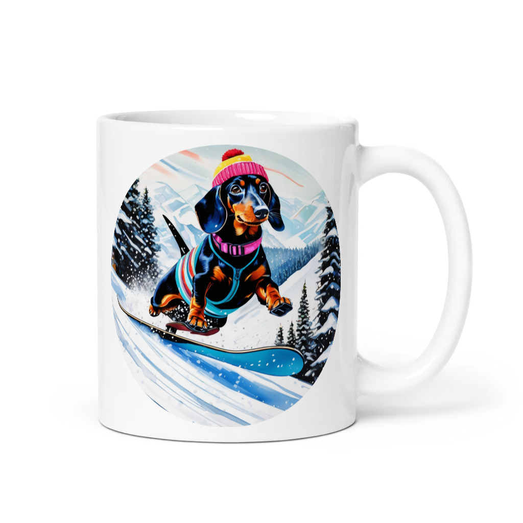 PugMug Custom Black Dachshund Mug