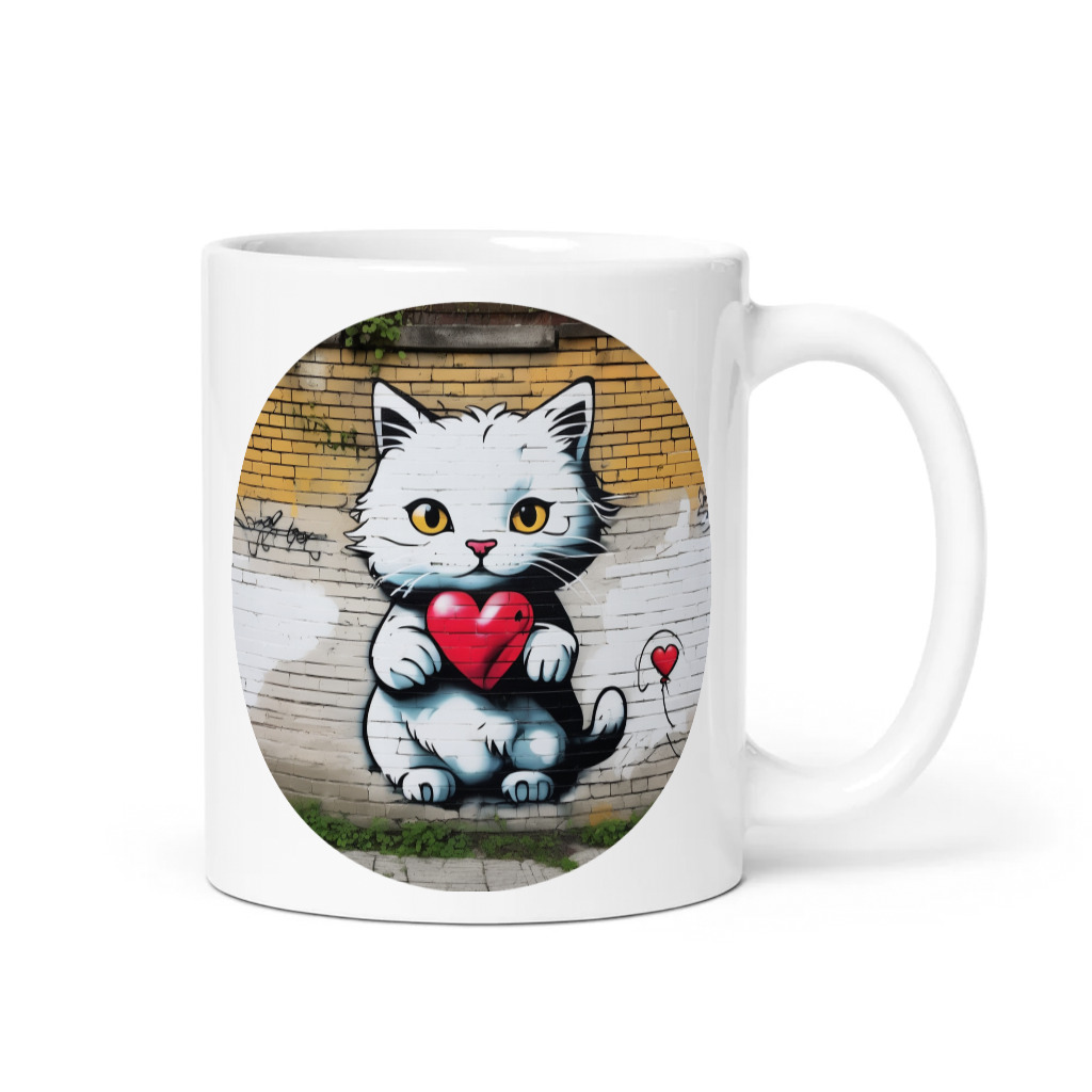 PugMug Custom White Companion Cat Mug