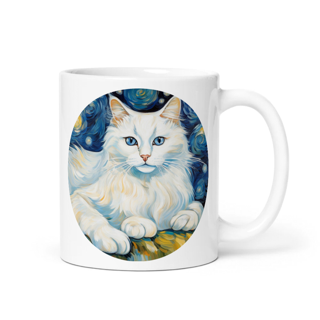 PugMug Custom White Ragdoll Cat Mug