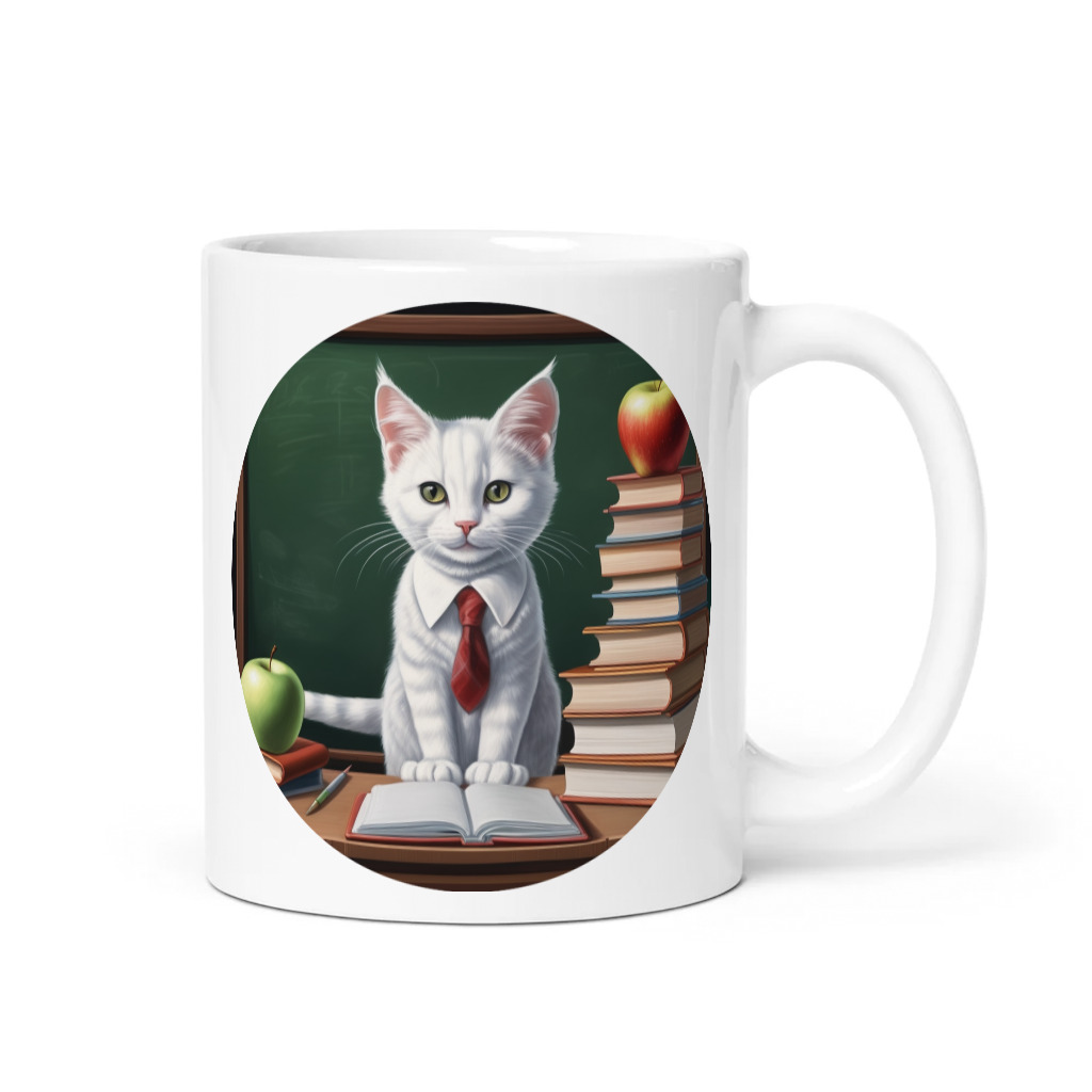 PugMug Custom White Companion Cat Mug