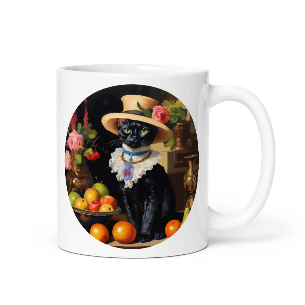 PugMug Custom Black Devon Rex Cat Mug