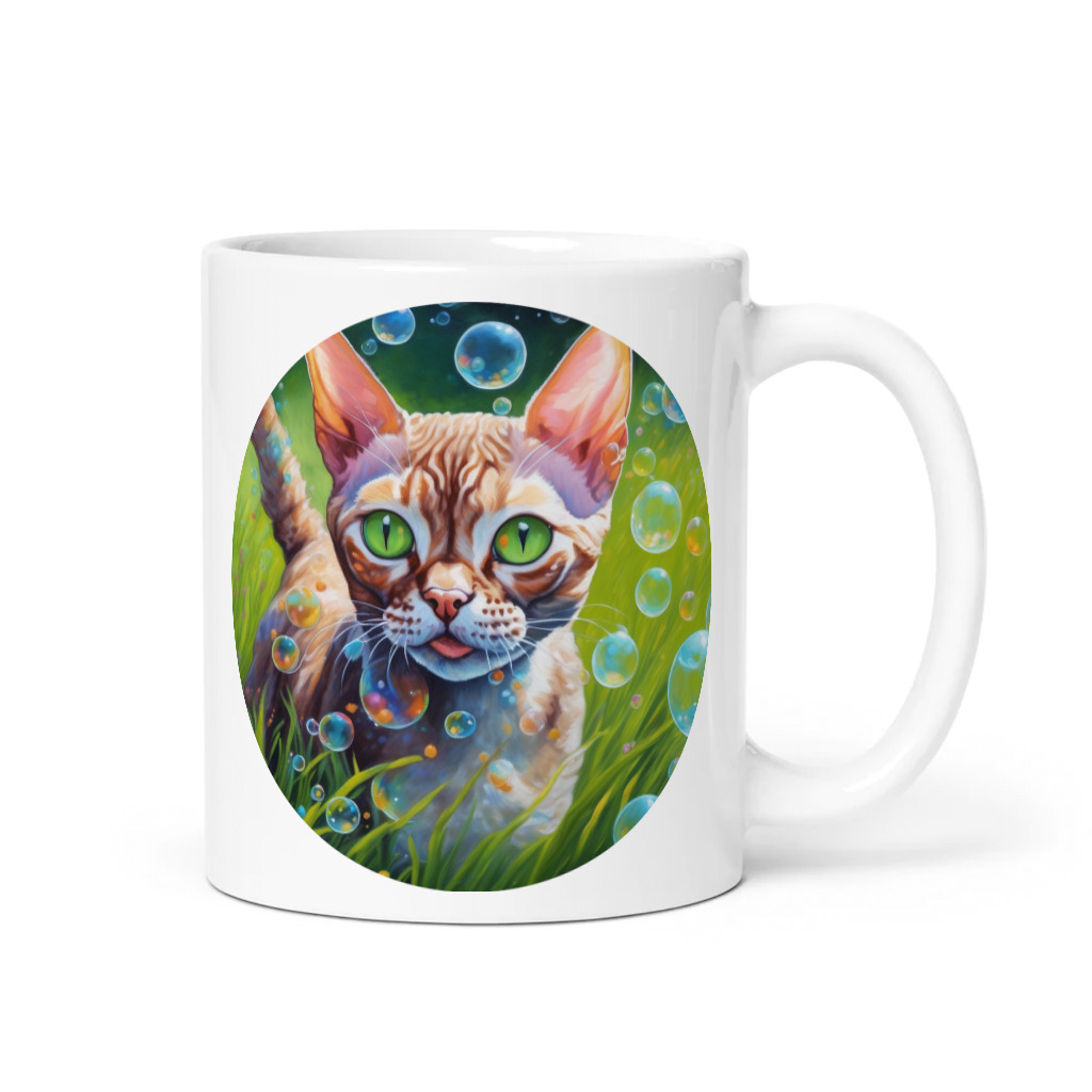 PugMug Custom Tabby Devon Rex Cat Mug