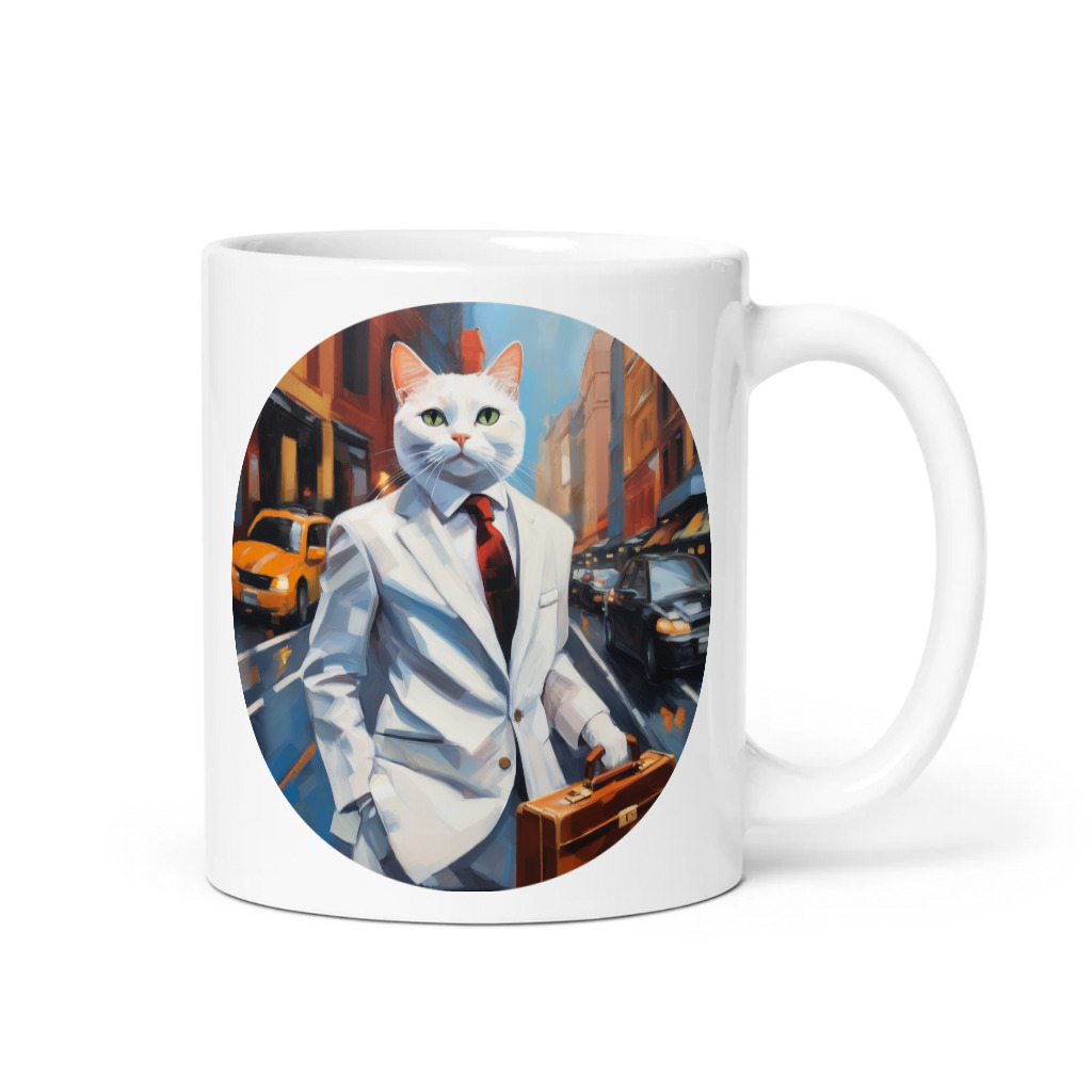 PugMug Custom White Companion Cat Mug