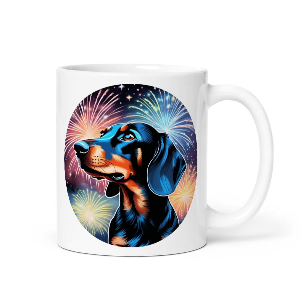 PugMug Custom Black Dachshund Mug
