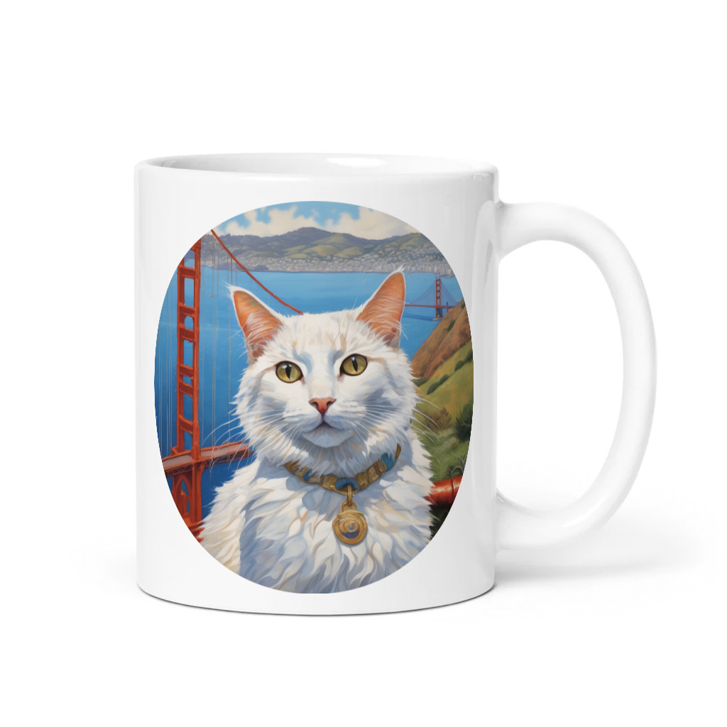 PugMug Custom White Companion Cat Mug