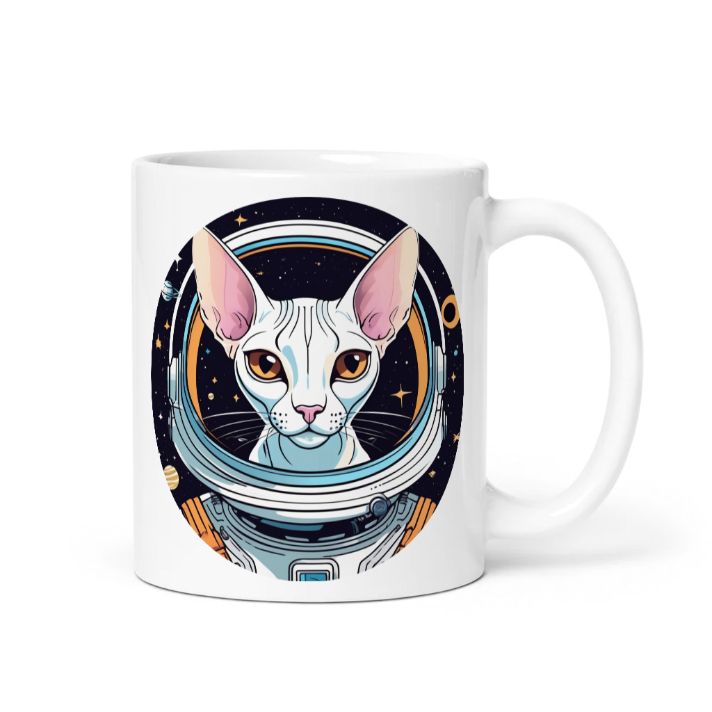 PugMug Custom White Sphynx Cat Mug