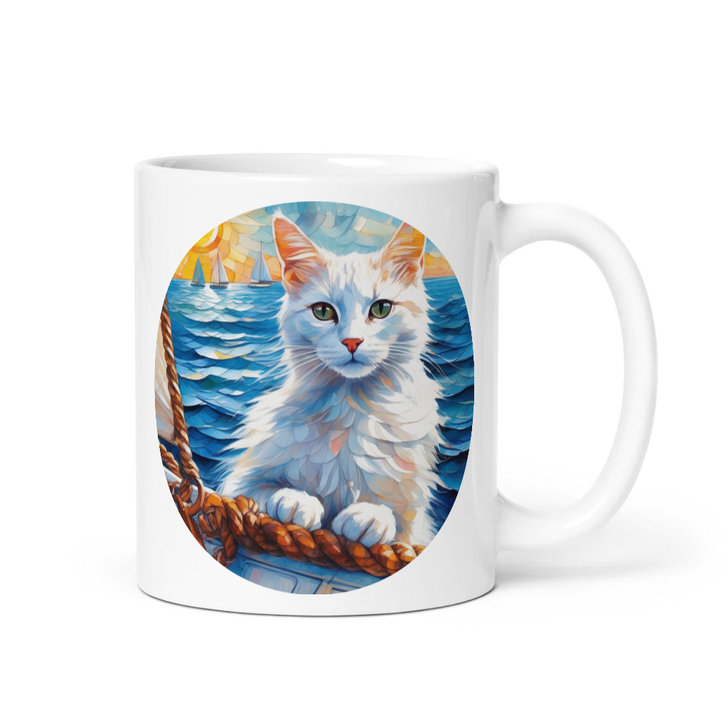 PugMug Custom White Companion Cat Mug