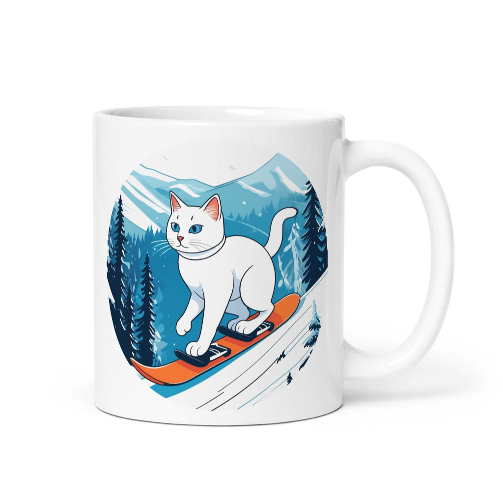 PugMug Custom White Companion Cat Mug