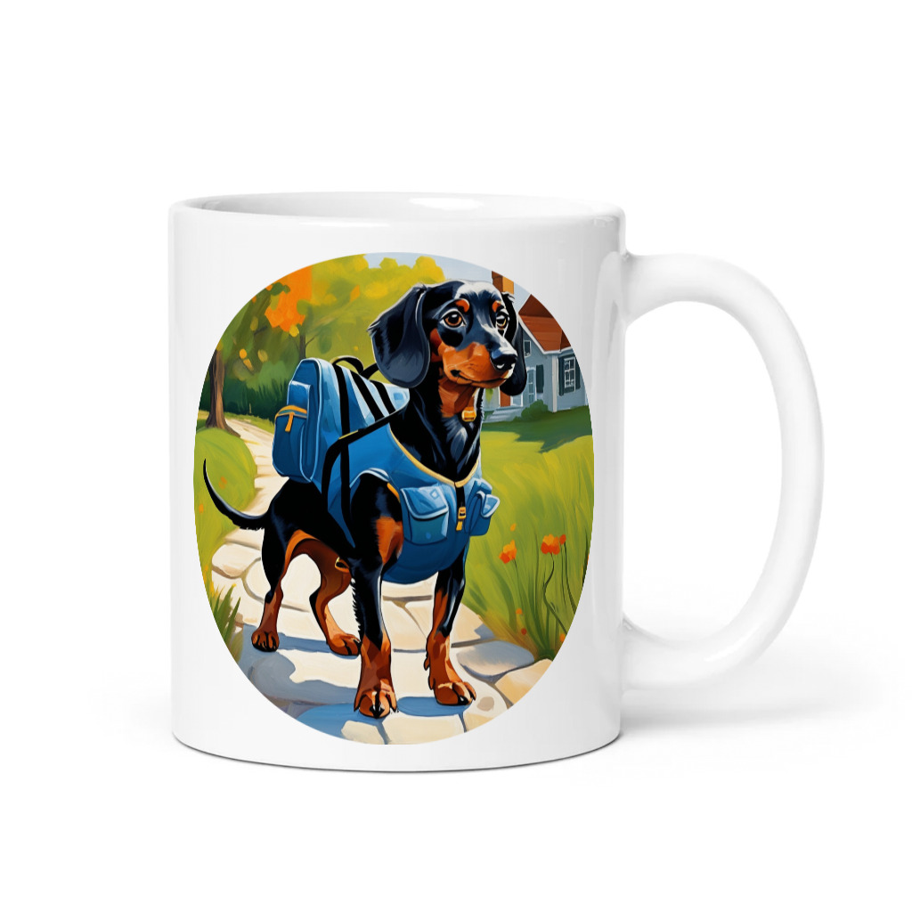 PugMug Custom Black Dachshund Mug