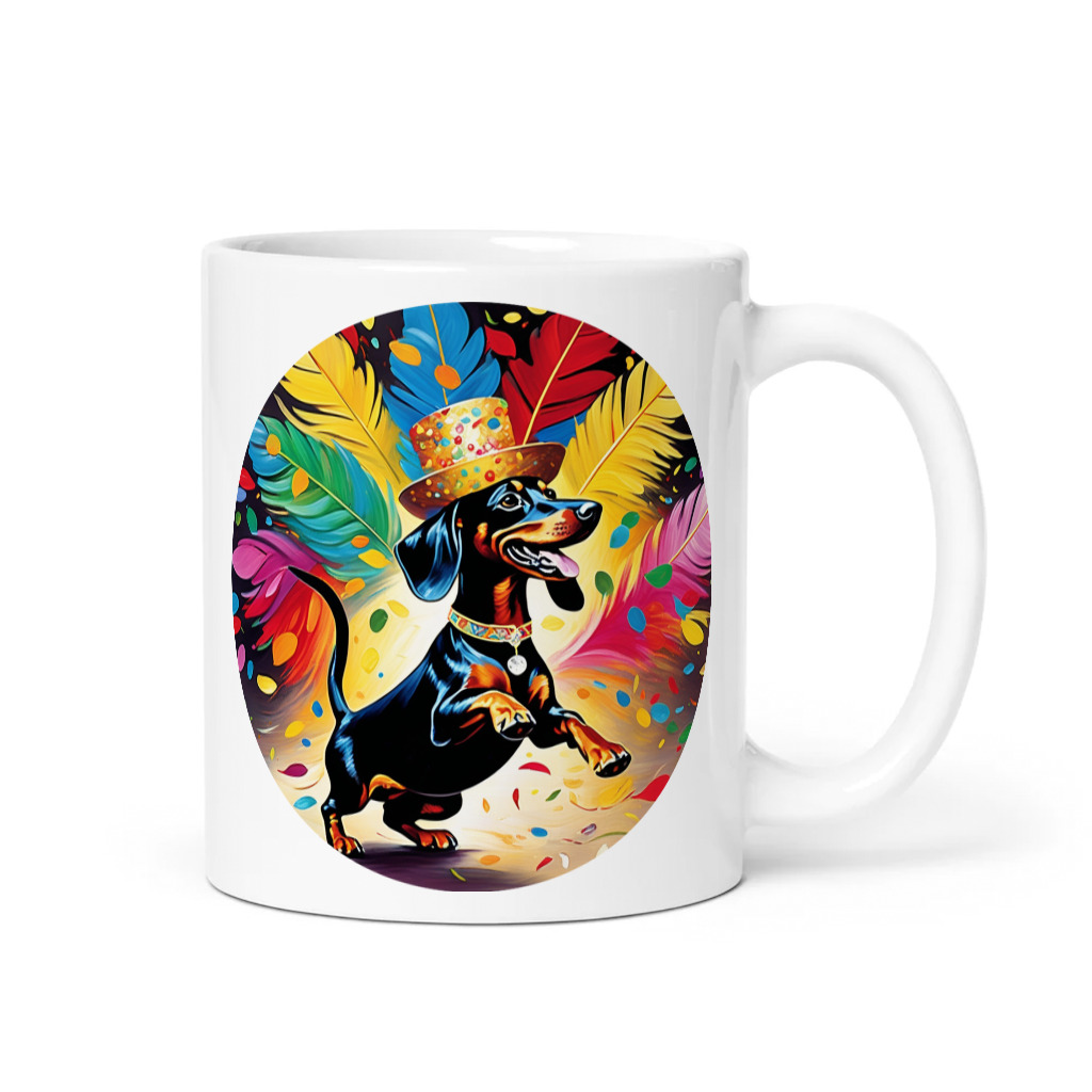 PugMug Custom Black Dachshund Mug