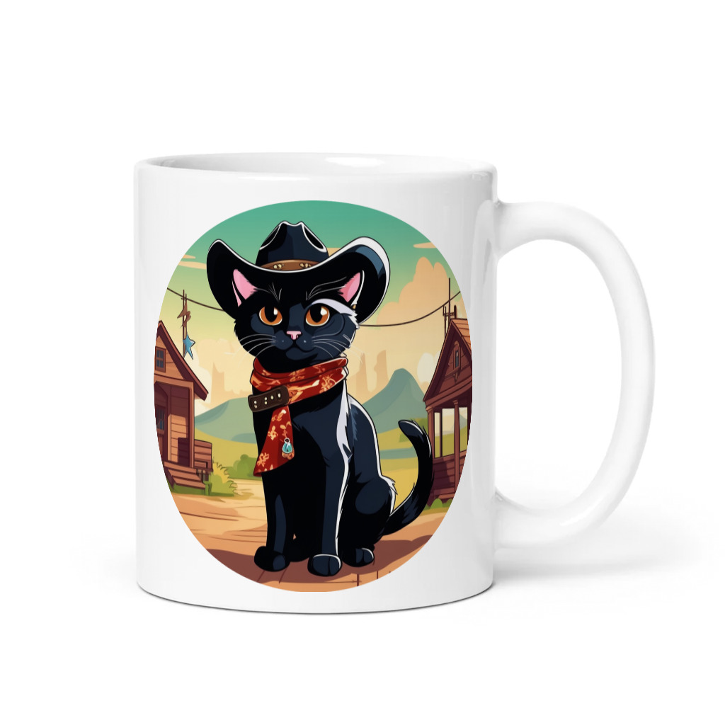 PugMug Custom Black Companion Cat Mug