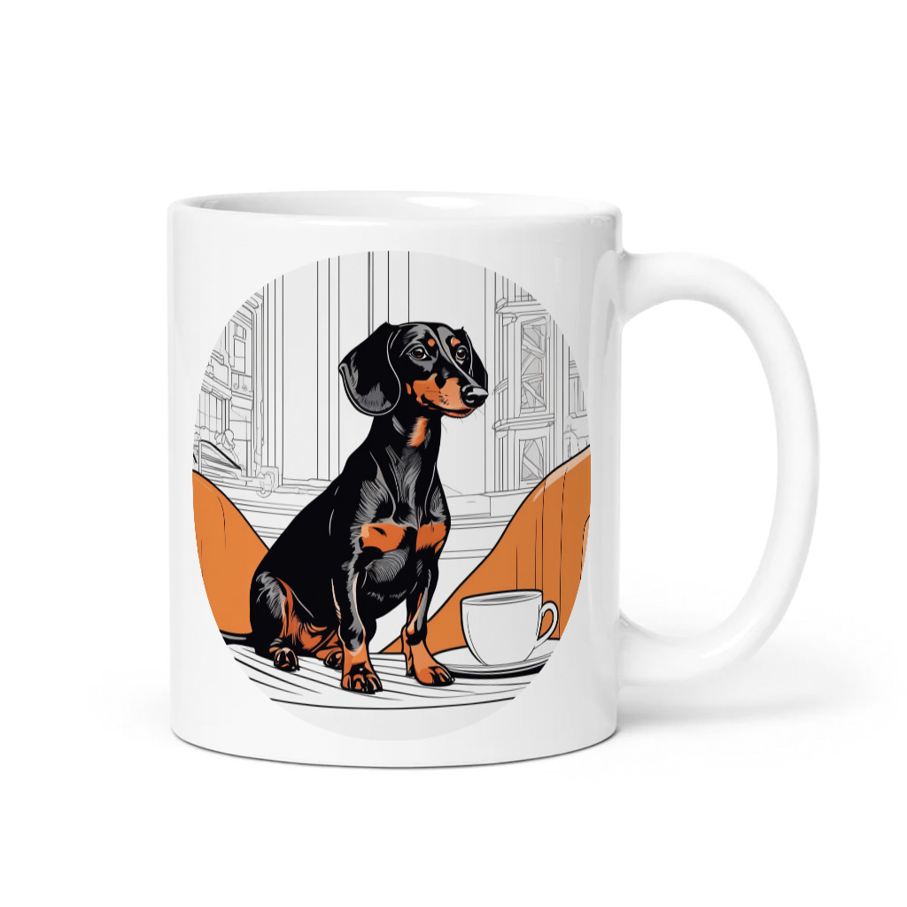 PugMug Custom Black Dachshund Mug